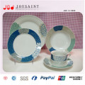 New Design Ceramic Dinner Set with Round Plates Dishs Cups
